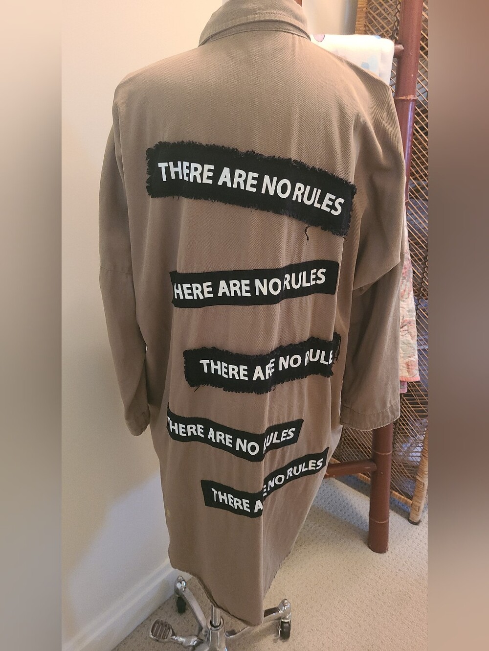 Zara Basic Z1975 Demin Khaki Jacket Streetwear Oversized